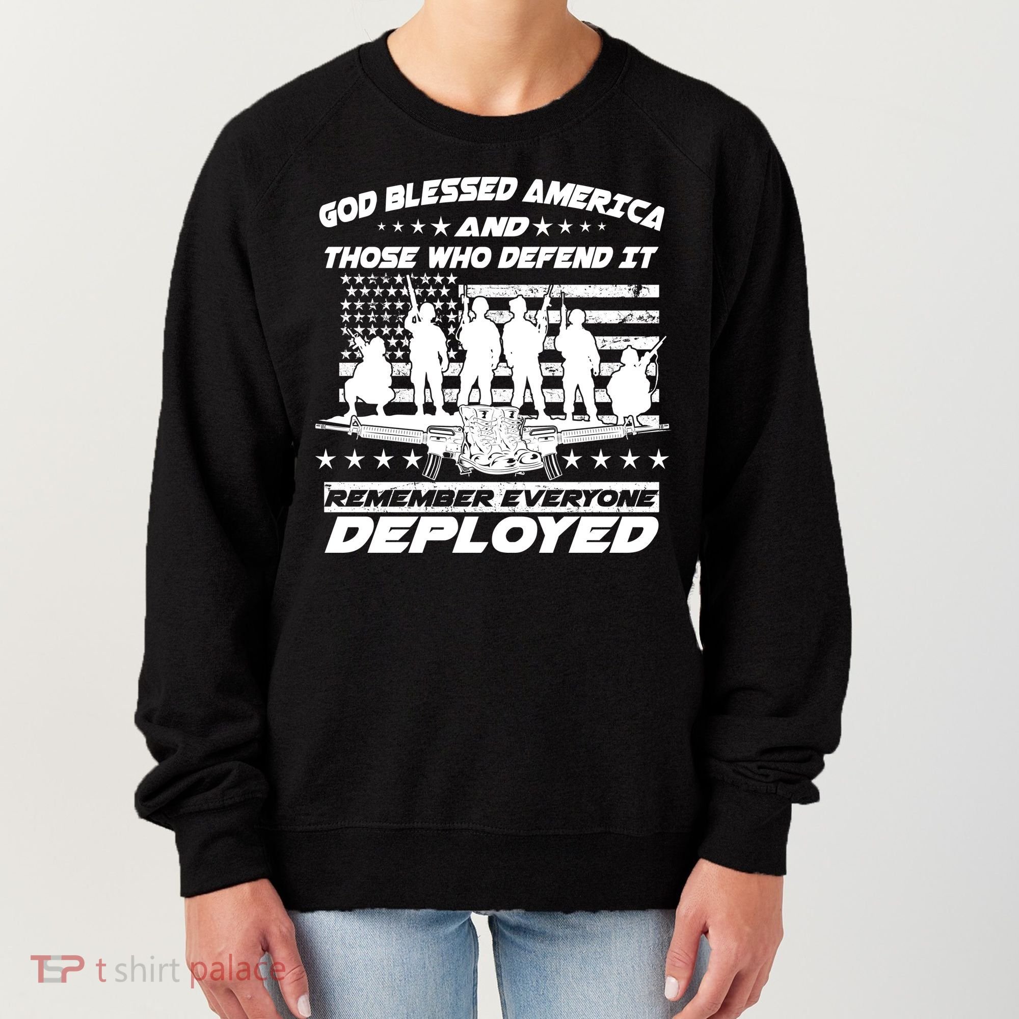 Veterans God Bless America And Those Who Defend It Women's Sweatshirt