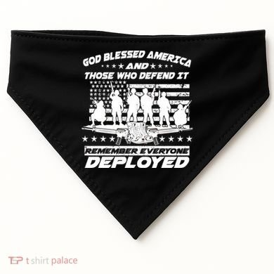 Veterans God Bless America And Those Who Defend It USA-Made Doggie Bandana