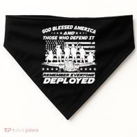 Veterans God Bless America And Those Who Defend It USA-Made Doggie Bandana thumb 0
