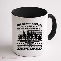 Veterans God Bless America And Those Who Defend It Coffee Mug thumb 1