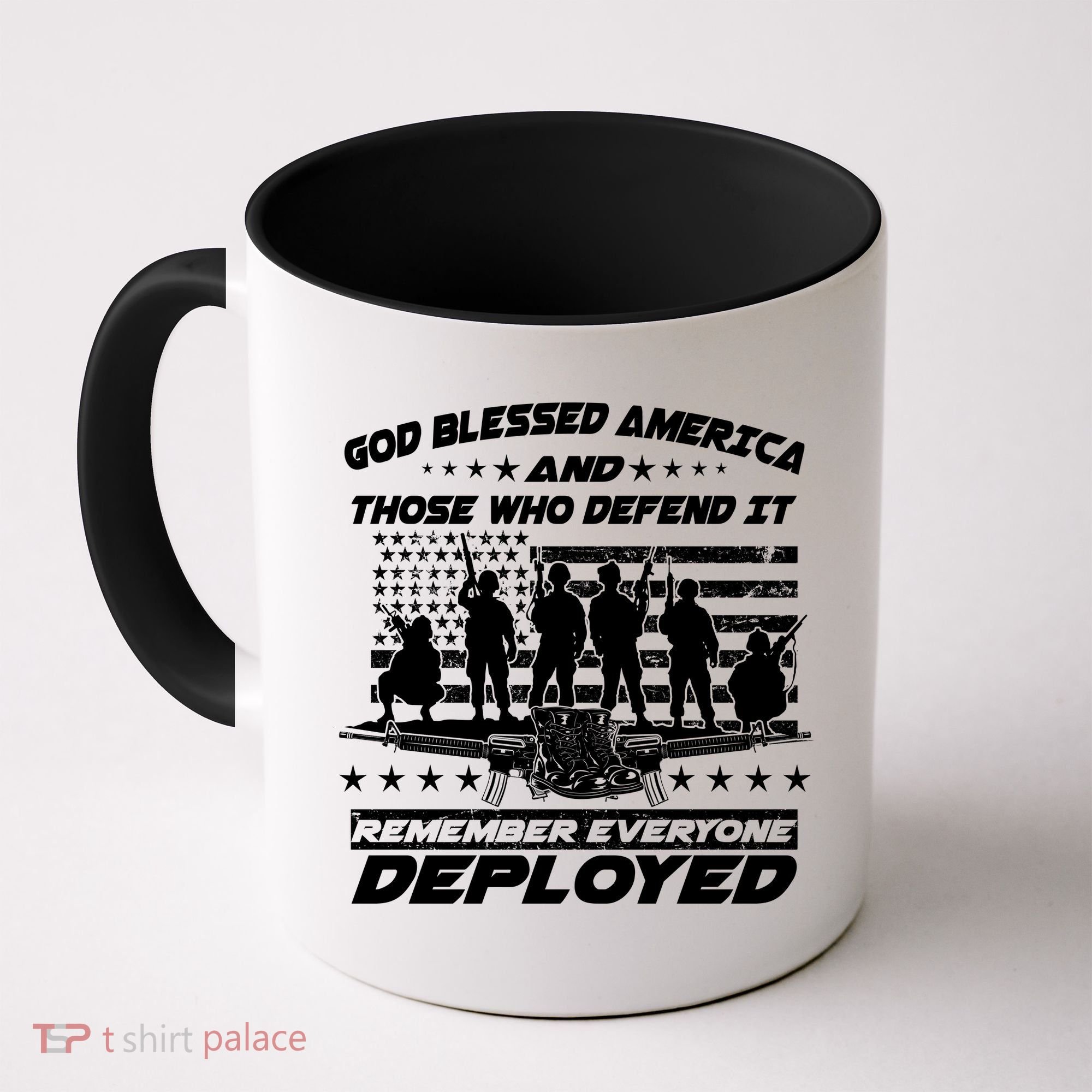 Veterans God Bless America And Those Who Defend It Coffee Mug