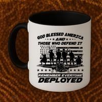 Veterans God Bless America And Those Who Defend It Coffee Mug thumb 2