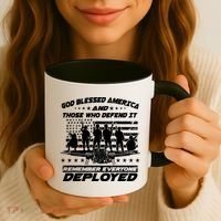 Veterans God Bless America And Those Who Defend It Coffee Mug thumb 3
