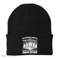 Veterans God Bless America And Those Who Defend It Beanie thumb 0