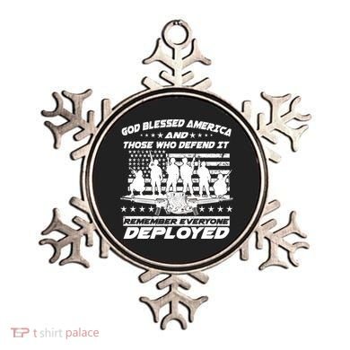 Veterans God Bless America And Those Who Defend It Ornament