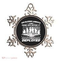Veterans God Bless America And Those Who Defend It Ornament thumb 0