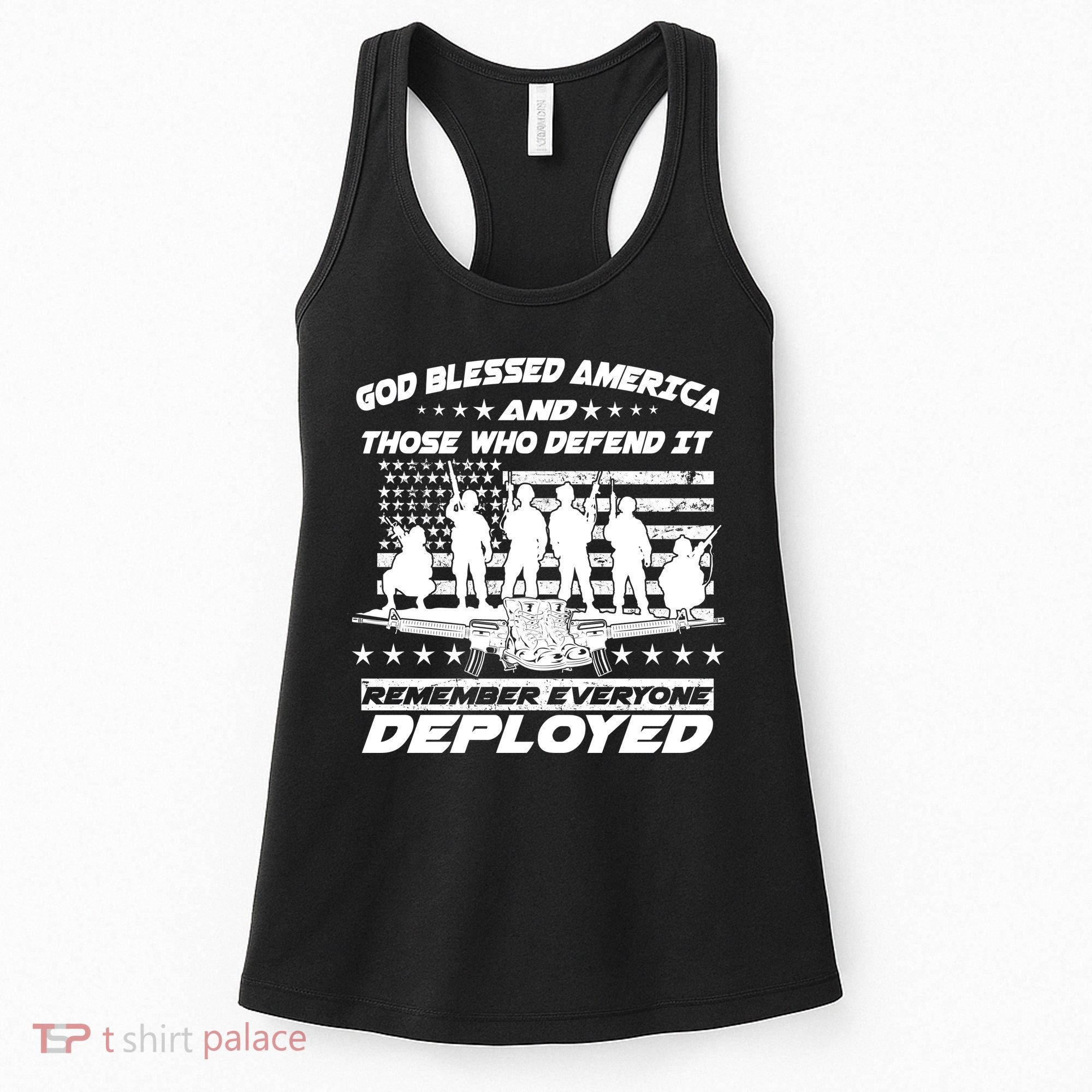Veterans God Bless America And Those Who Defend It Women's Tank Top