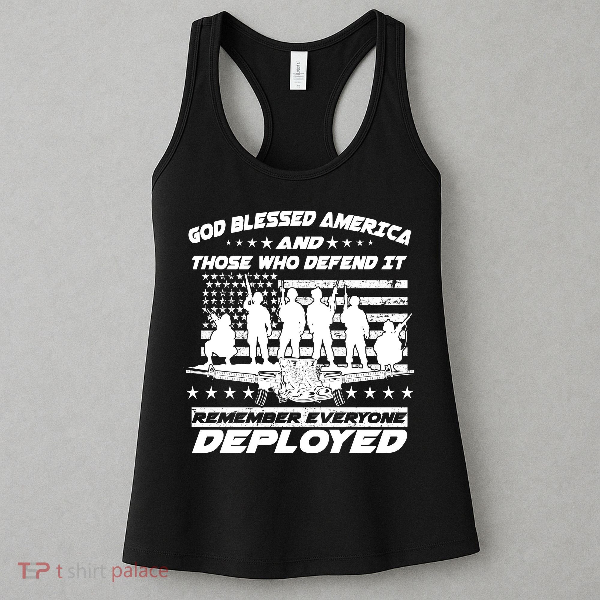 Veterans God Bless America And Those Who Defend It Women's Tank Top