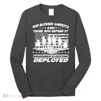 Veterans God Bless America And Those Who Defend It Long Sleeve Shirt thumb 0