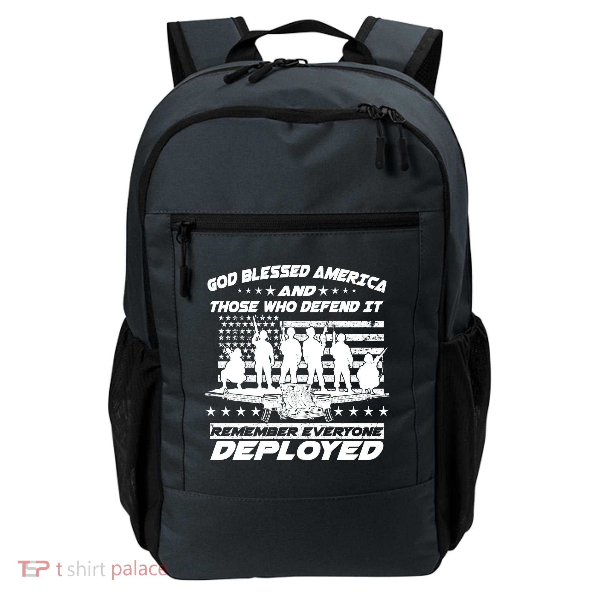 Veterans God Bless America And Those Who Defend It Backpack