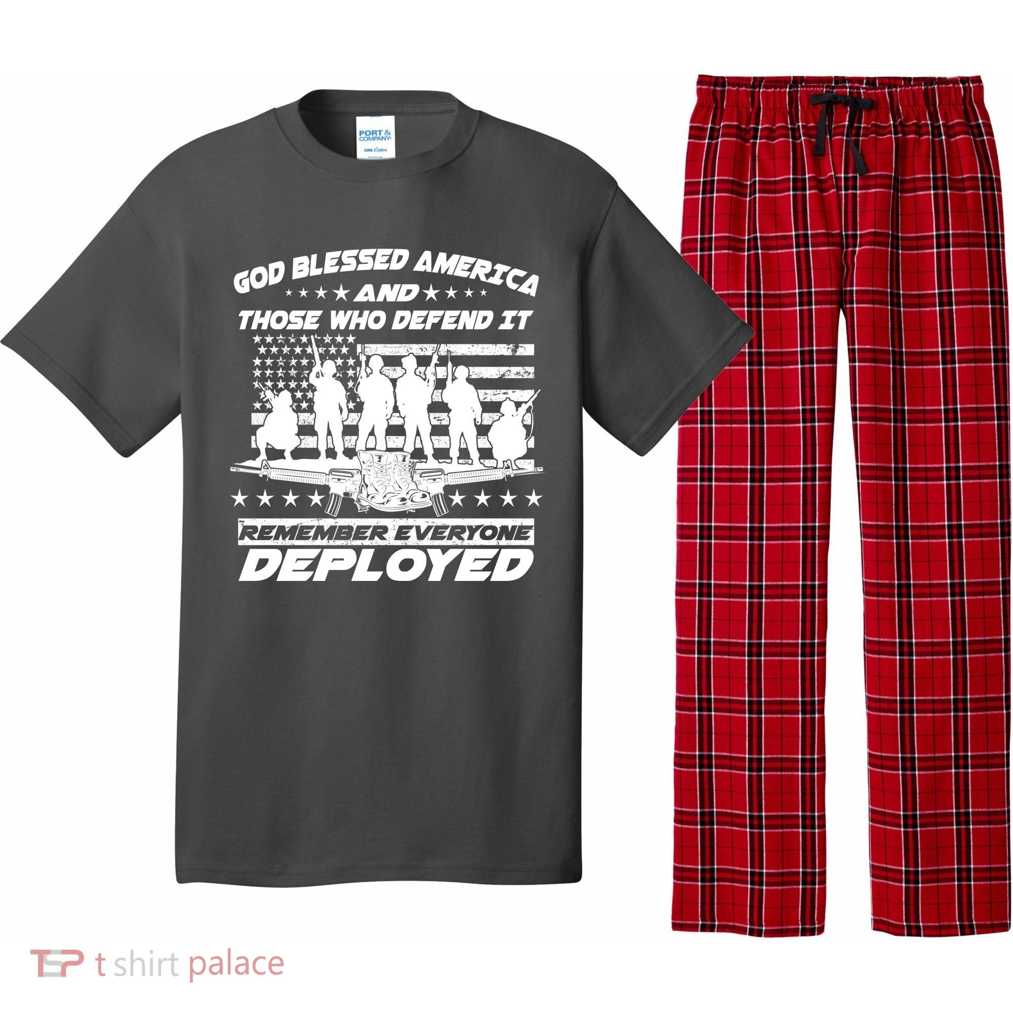 Veterans God Bless America And Those Who Defend It Pajama Set