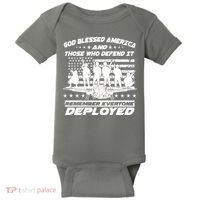 Veterans God Bless America And Those Who Defend It Baby Bodysuit thumb 0