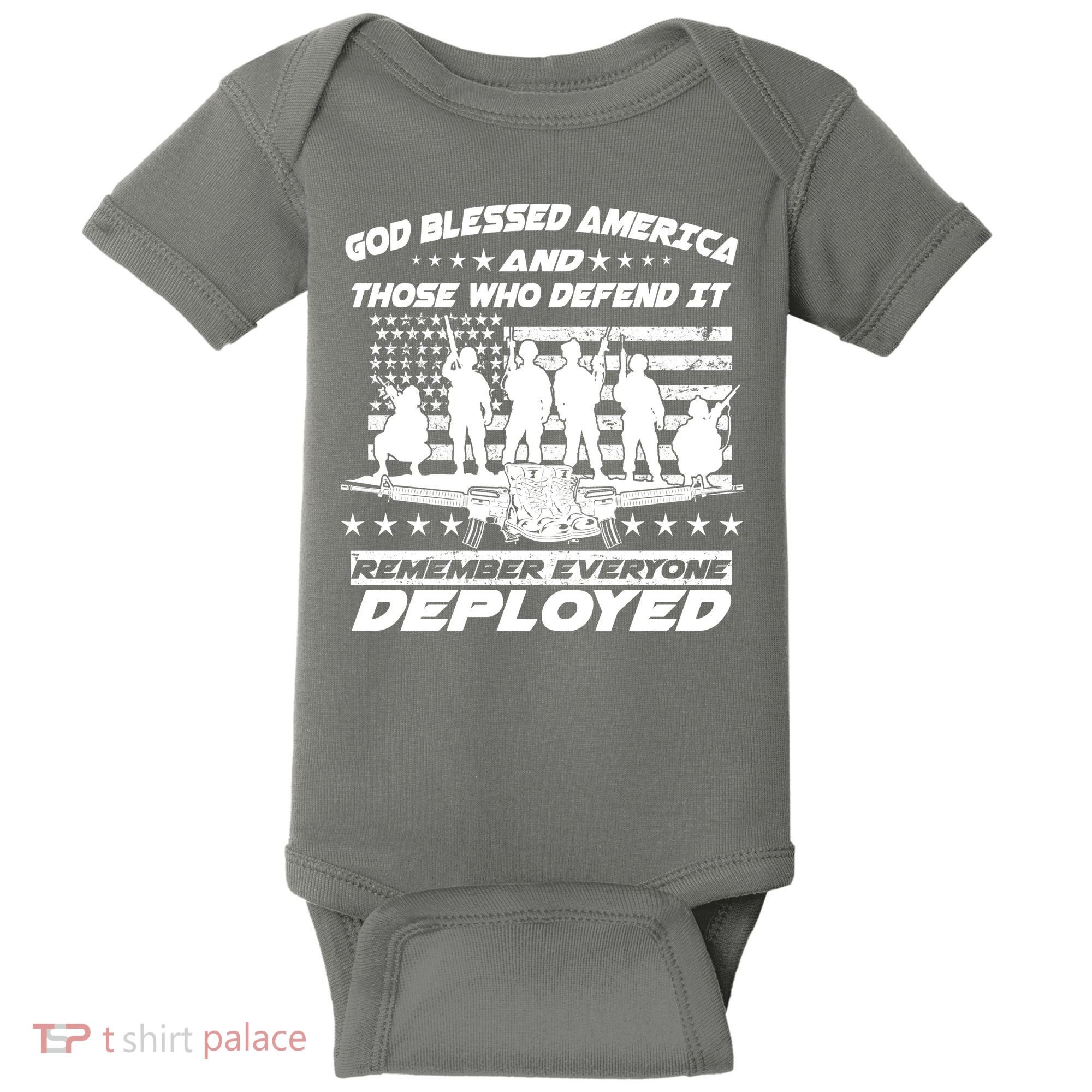 Veterans God Bless America And Those Who Defend It Baby Bodysuit