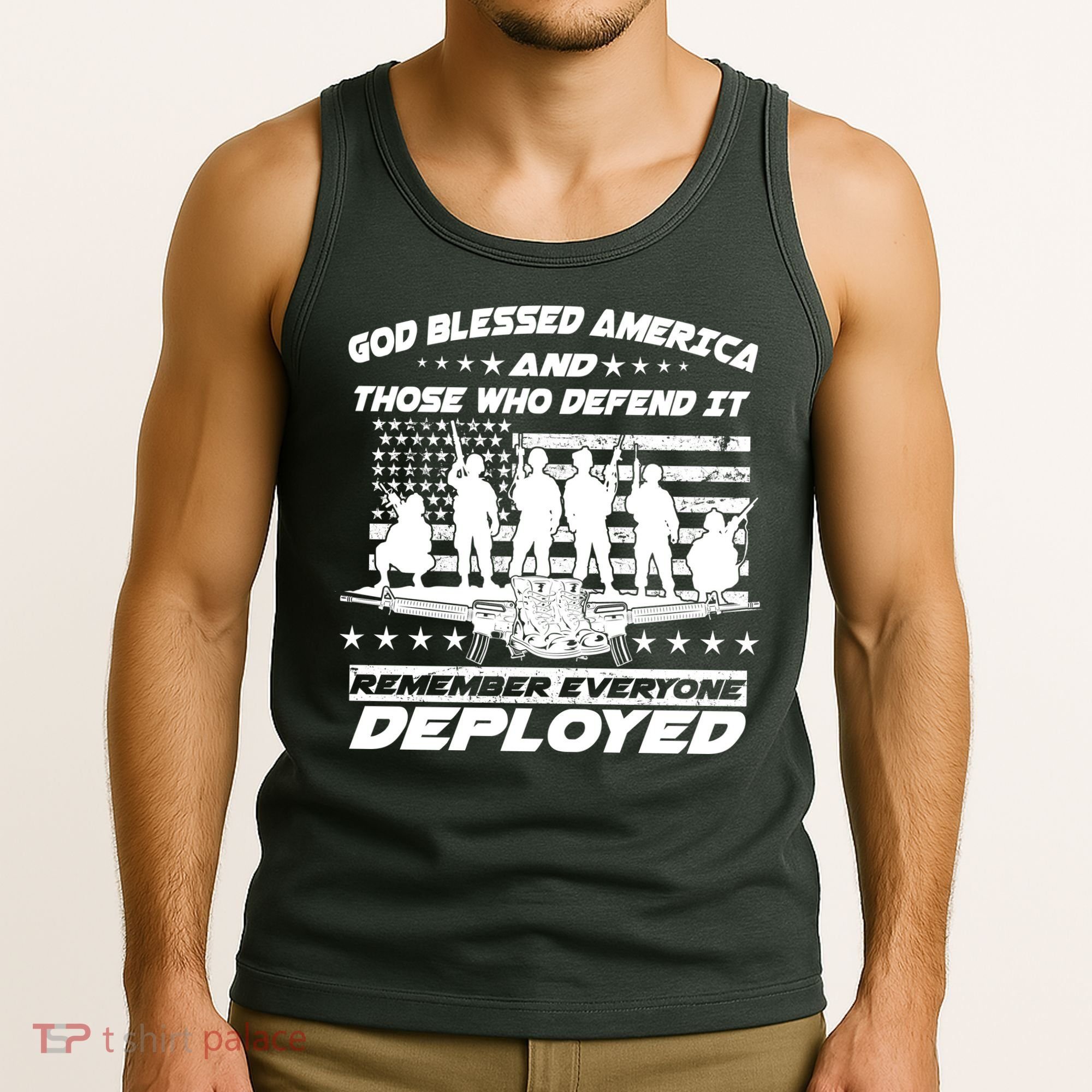 Veterans God Bless America And Those Who Defend It Tank Top