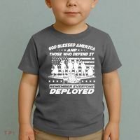 Veterans God Bless America And Those Who Defend It Toddler T-Shirt thumb 2