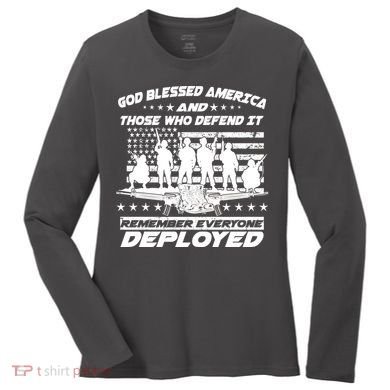 Veterans God Bless America And Those Who Defend It Women's Long Sleeve Shirt
