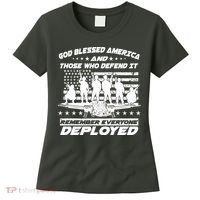 Veterans God Bless America And Those Who Defend It Women's T-Shirt thumb 0