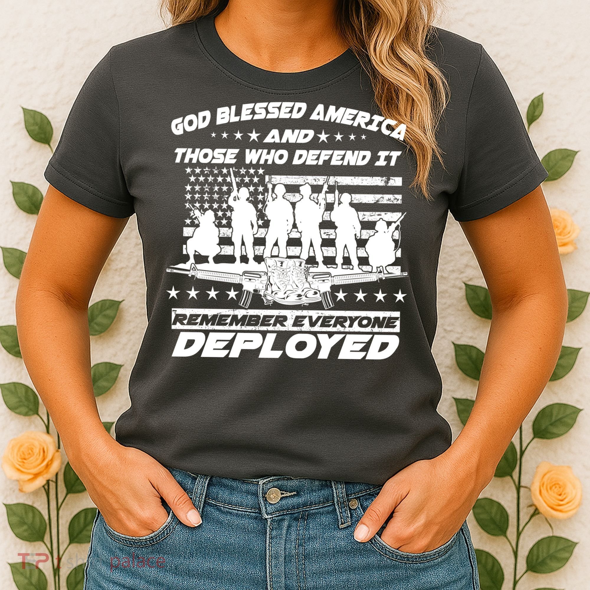 Veterans God Bless America And Those Who Defend It Women's T-Shirt