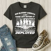 Veterans God Bless America And Those Who Defend It Women's T-Shirt thumb 3