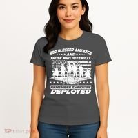 Veterans God Bless America And Those Who Defend It Women's T-Shirt thumb 4