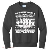 Veterans God Bless America And Those Who Defend It Kids Sweatshirt thumb 0