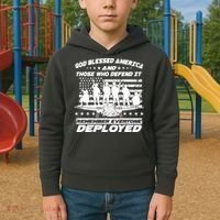 Veterans God Bless America And Those Who Defend It Kids Hoodie thumb 2