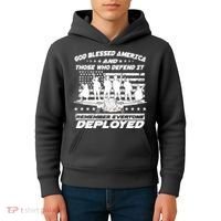 Veterans God Bless America And Those Who Defend It Kids Hoodie thumb 4