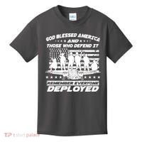 Veterans God Bless America And Those Who Defend It Kids T-Shirt thumb 0