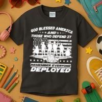 Veterans God Bless America And Those Who Defend It Kids T-Shirt thumb 3