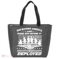 Veterans God Bless America And Those Who Defend It Tote Bag thumb 0