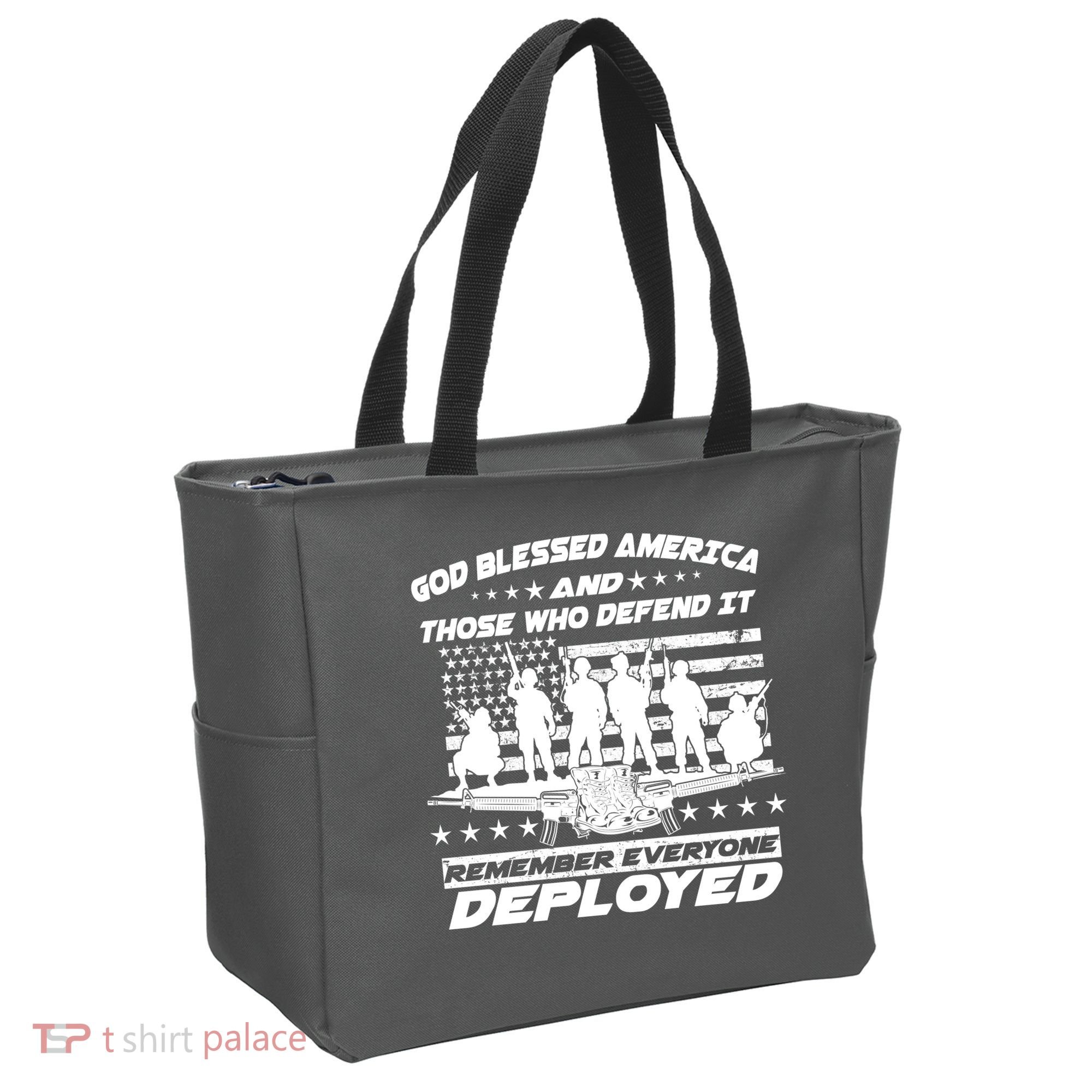 Veterans God Bless America And Those Who Defend It Tote Bag