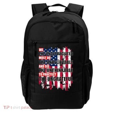 Veterans Must Do The Unthinkable Backpack