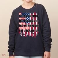Veterans Must Do The Unthinkable Women's Sweatshirt thumb 0