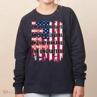 Veterans Must Do The Unthinkable Women's Sweatshirt thumb 0