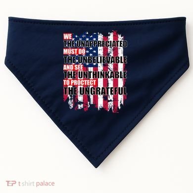 Veterans Must Do The Unthinkable USA-Made Doggie Bandana