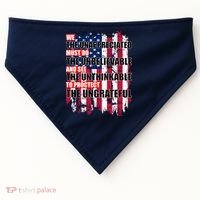 Veterans Must Do The Unthinkable USA-Made Doggie Bandana thumb 0