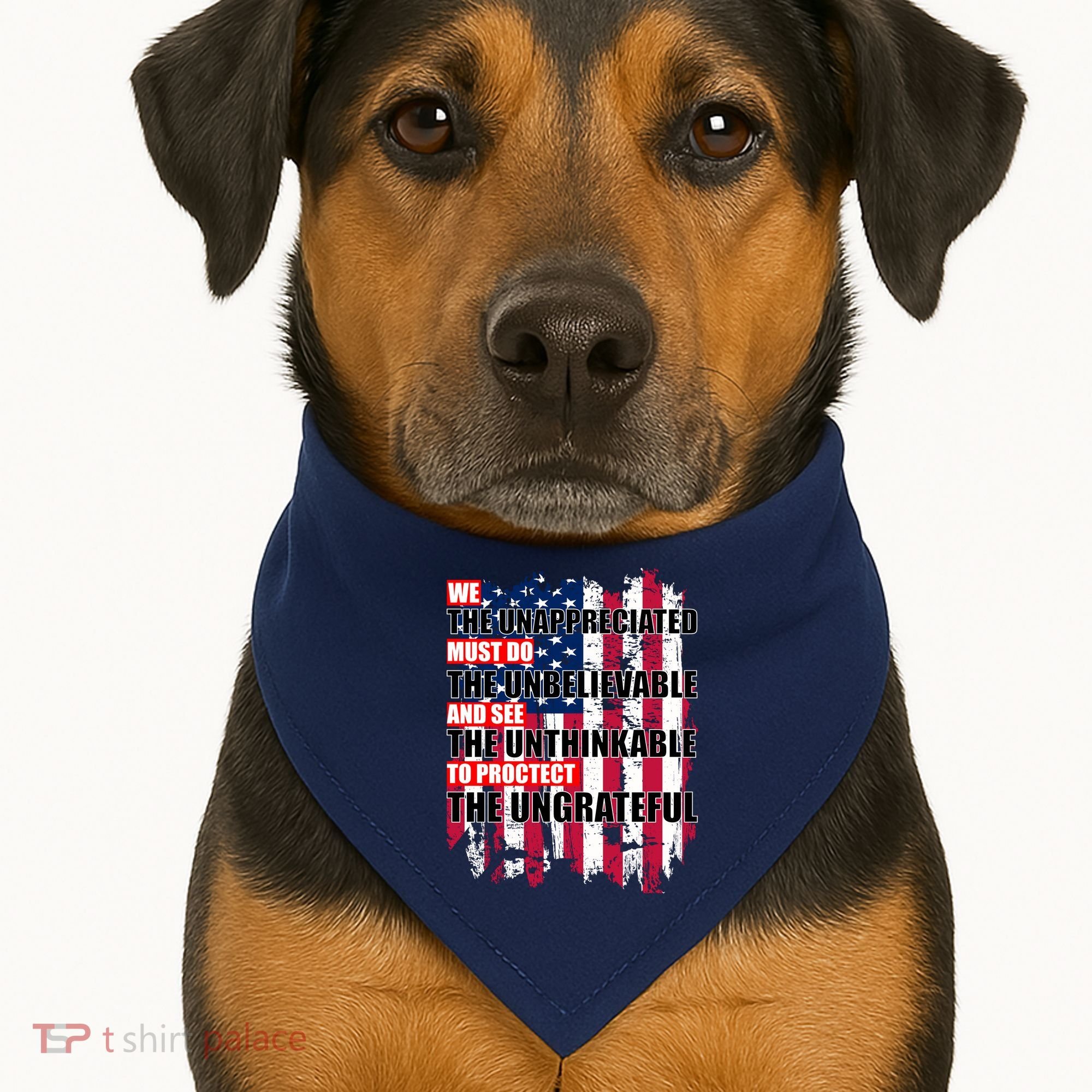 Veterans Must Do The Unthinkable USA-Made Doggie Bandana