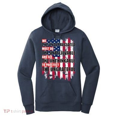 Veterans Must Do The Unthinkable Women's Hoodie