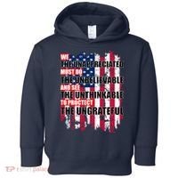 Veterans Must Do The Unthinkable Toddler Hoodie thumb 0