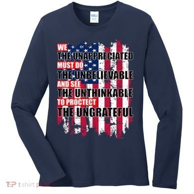 Veterans Must Do The Unthinkable Women's Long Sleeve Shirt