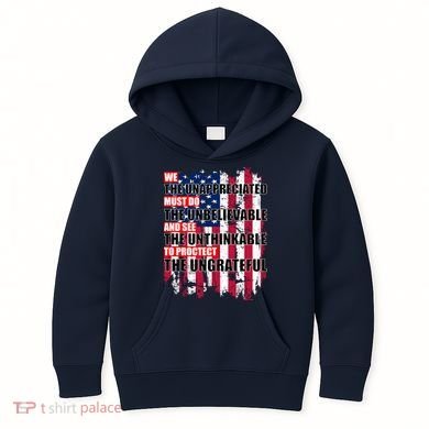 Veterans Must Do The Unthinkable Kids Hoodie