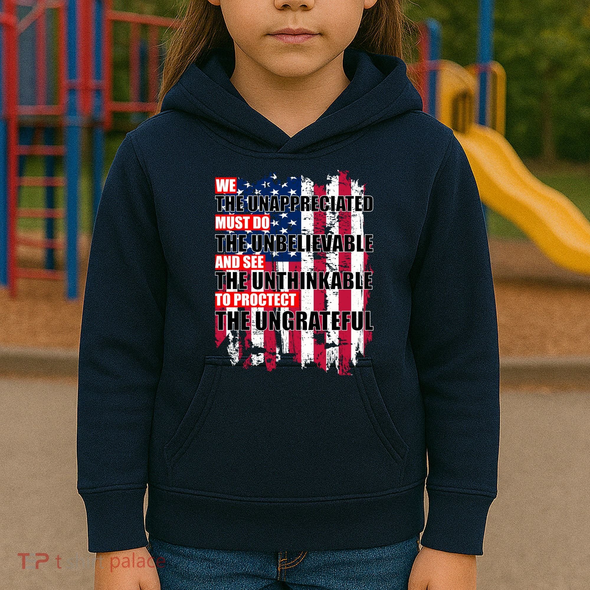 Veterans Must Do The Unthinkable Kids Hoodie