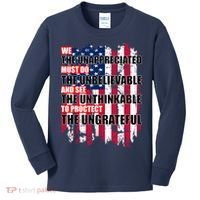 Veterans Must Do The Unthinkable Kids Long Sleeve Shirt thumb 0