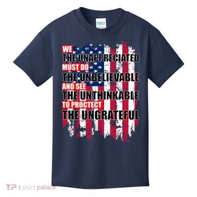 Veterans Must Do The Unthinkable Kids T-Shirt