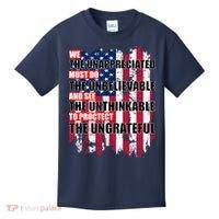 Veterans Must Do The Unthinkable Kids T-Shirt thumb 0