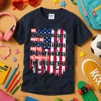 Veterans Must Do The Unthinkable Kids T-Shirt thumb 3