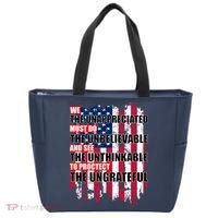 Veterans Must Do The Unthinkable Tote Bag thumb 0