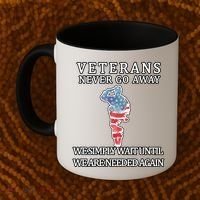 Veterans Never Go Away Coffee Mug thumb 2