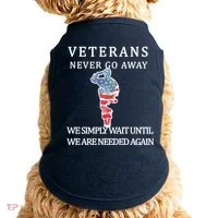 Veterans Never Go Away Doggie Tank thumb 0