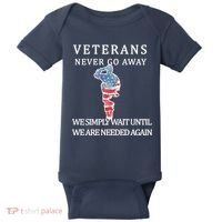 Veterans Never Go Away Baby Bodysuit thumb 0